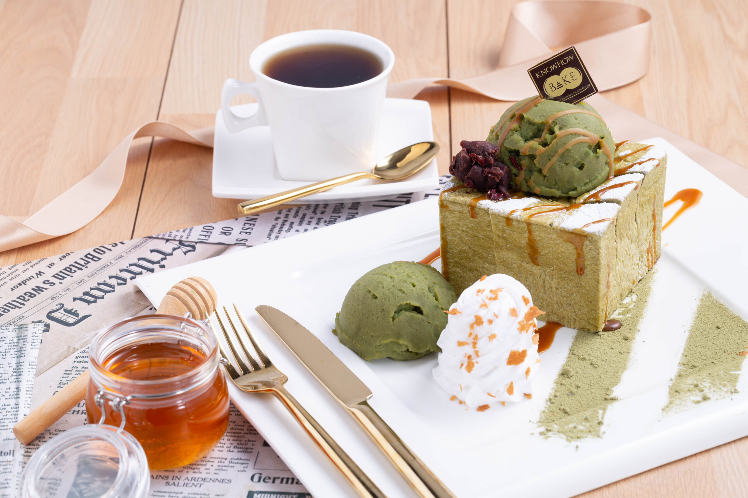 เรียนทำMatcha Honey Toast แบบตัวต่อตัว KNOWHOW BAKE