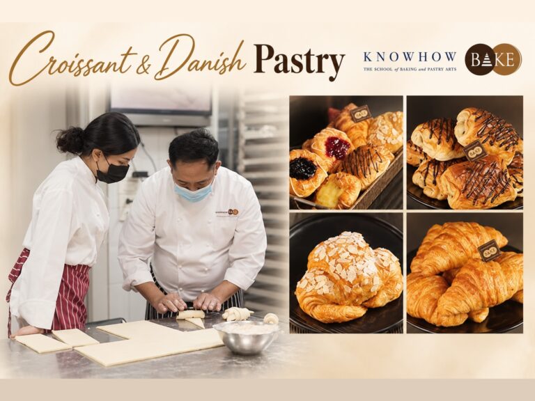 Croissant & Danish Pastry - คอร์สเรียนทำเบเกอรี่ระยะสั้น KNOWHOWBAKE